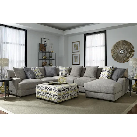 Sectional Sofa with 5 Seats and Chaise